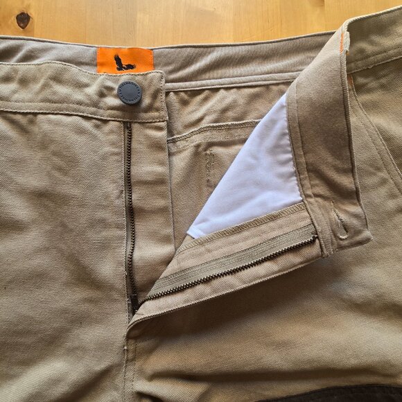 Field and Stream Pants Mens 40 X 32 Brown Canvas Brush Briar Hunting NWOT - Picture 5 of 7